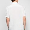 Men 120% LINO | Short Sleeve Linen Patch-Pocket Shirt