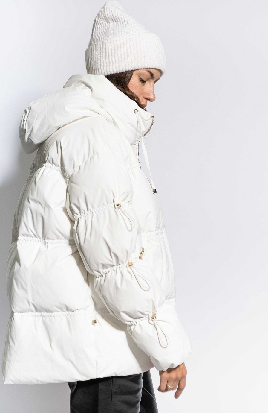 Women DUNO | Drawstring-Sleeved Down Puffer Bloom