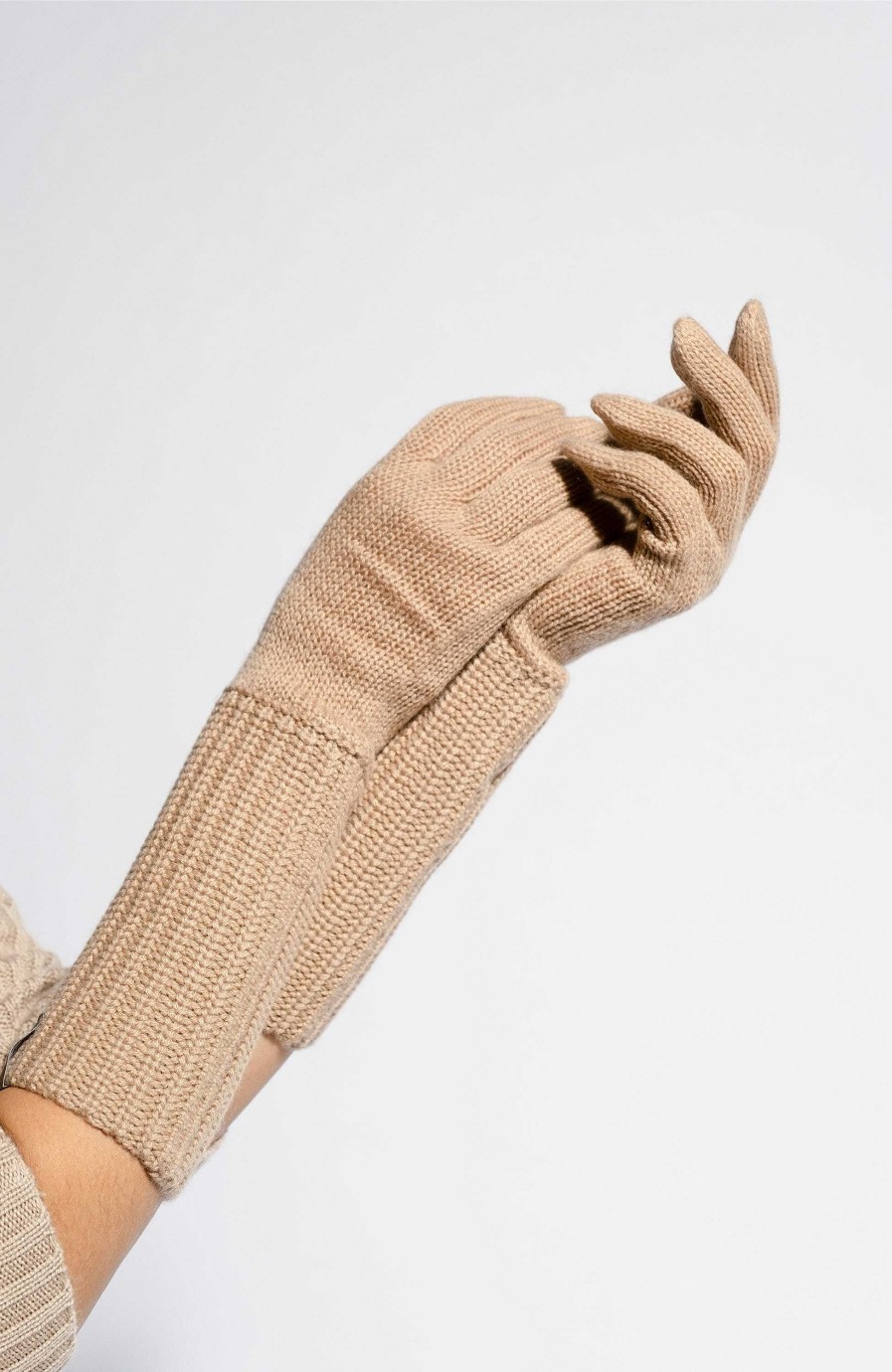 Women FTC CASHMERE | Turn-Up Cuff Gloves