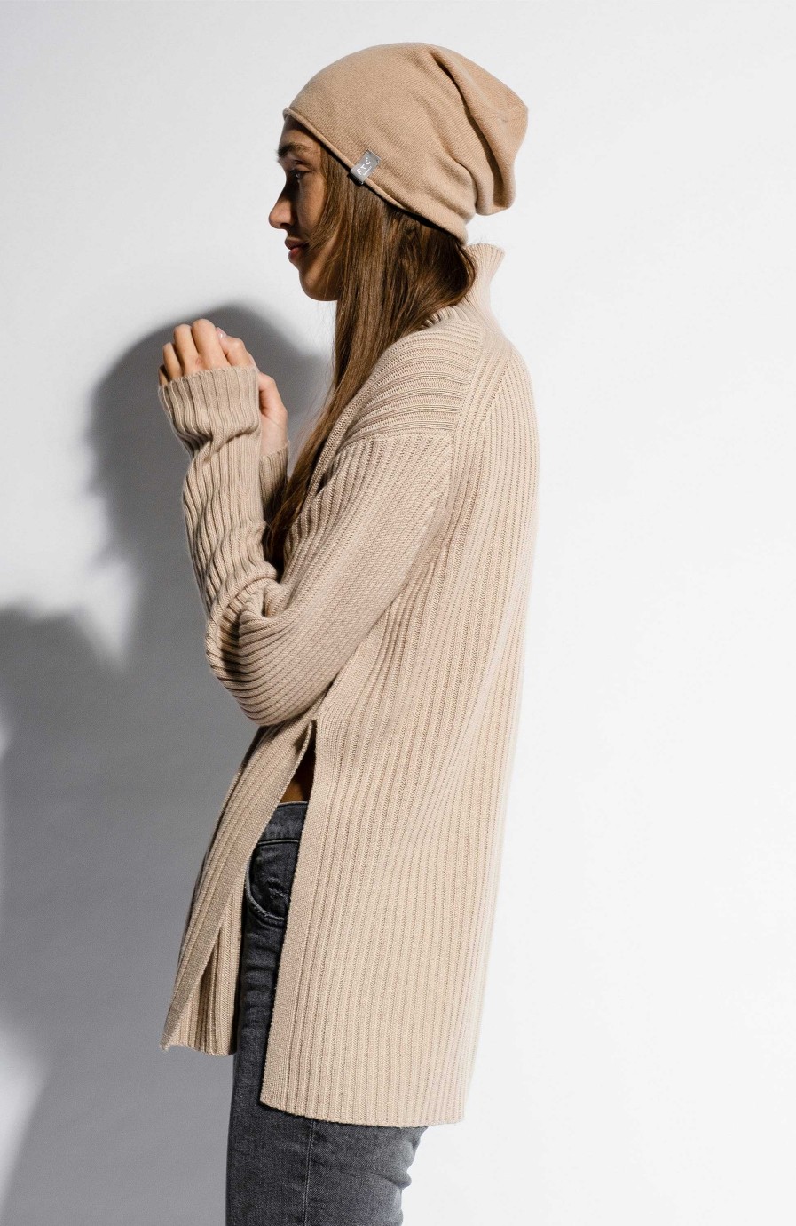 Women FTC CASHMERE | Highneck Cashmere-Blend Pullover