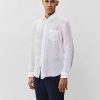 Men 120% LINO | Long Sleeve Linen Patch-Pocket Shirt