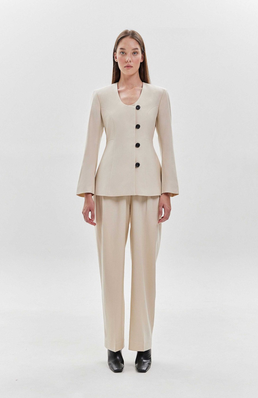 Women HOUSE OF DAGMAR | Wide Suit Trousers