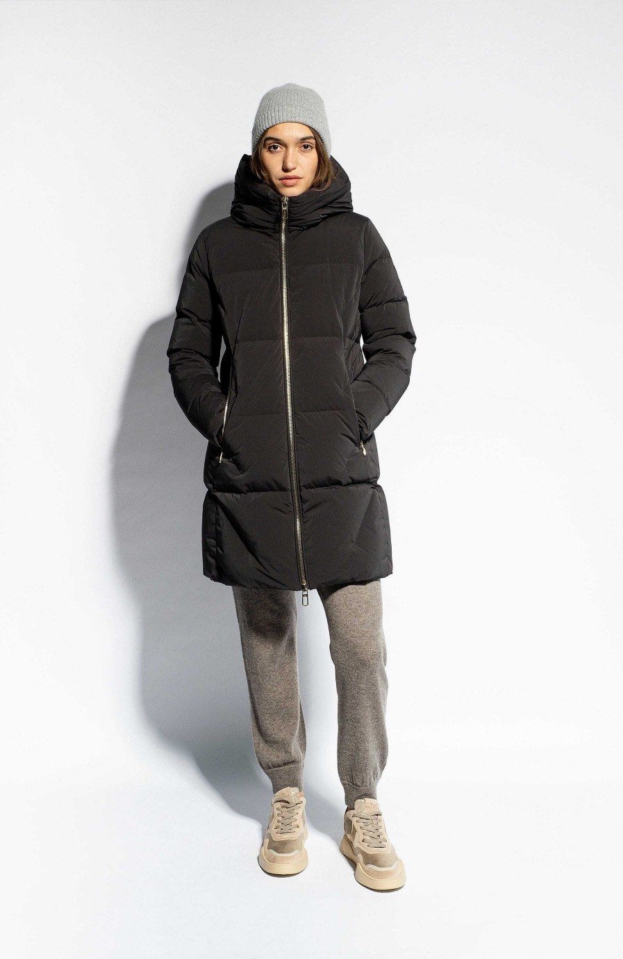 Women DUNO | Zipped Padded Parka Coat Puria