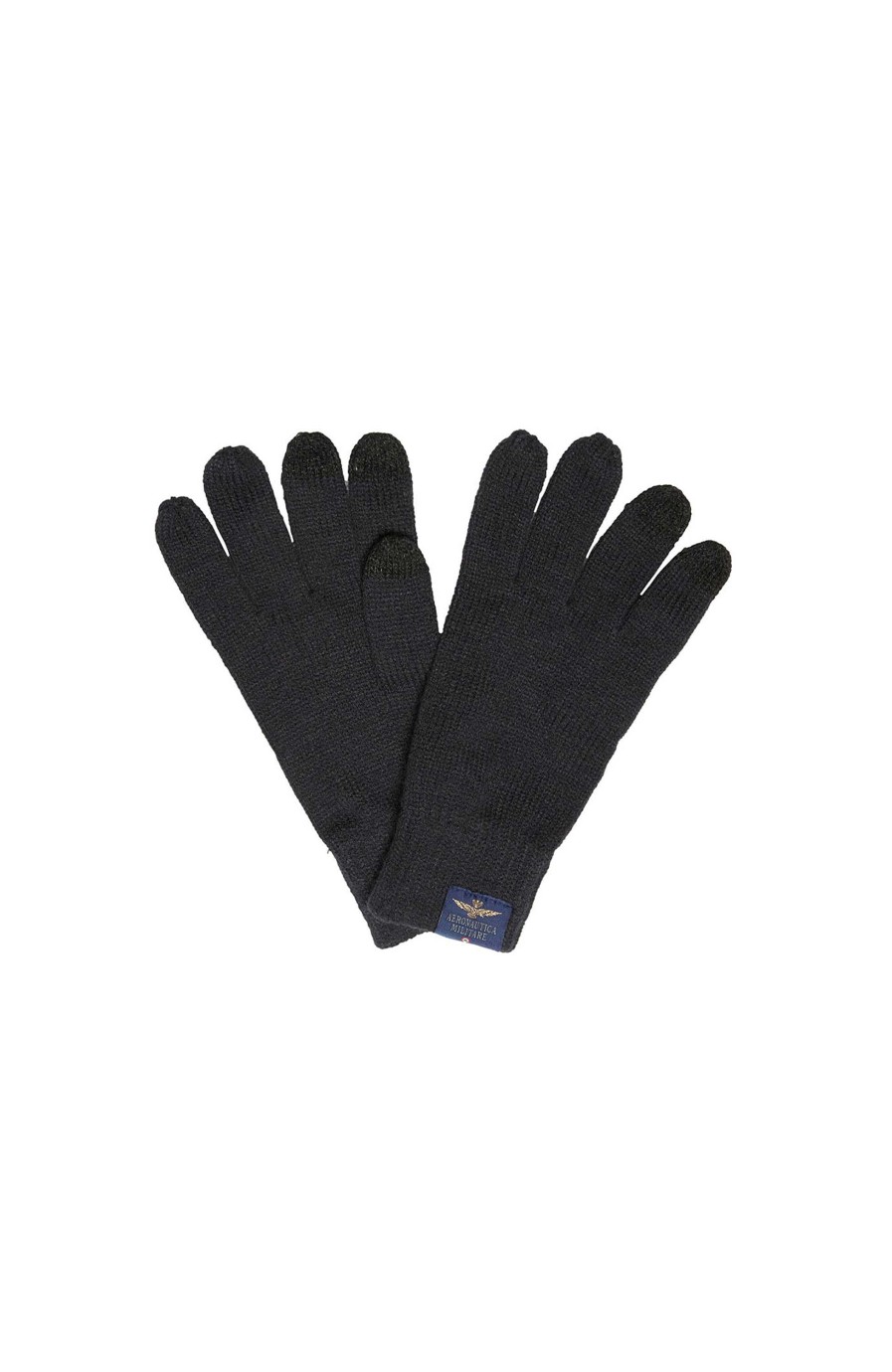 Men AERONAUTICA MILITARE | Logo-Patch Knitted Gloves