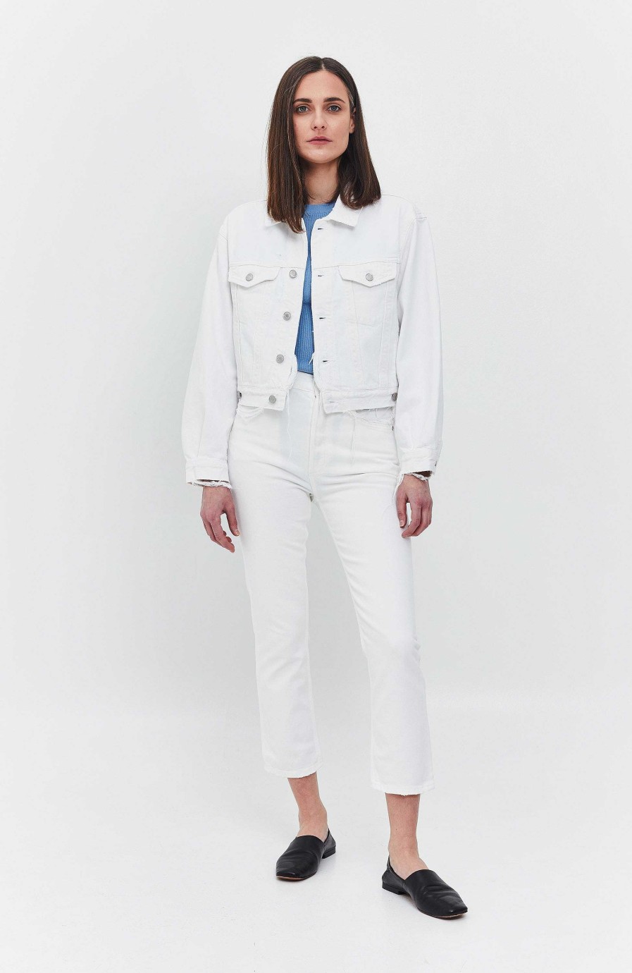 Women AGOLDE | Shrunken Denim Jacket Charli