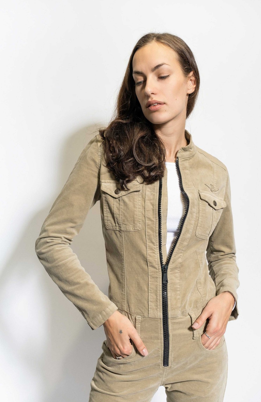 Women AERONAUTICA MILITARE | Velvet Jumpsuit