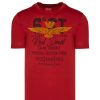 Men AERONAUTICA MILITARE | Flocked Eagle T-Shirt