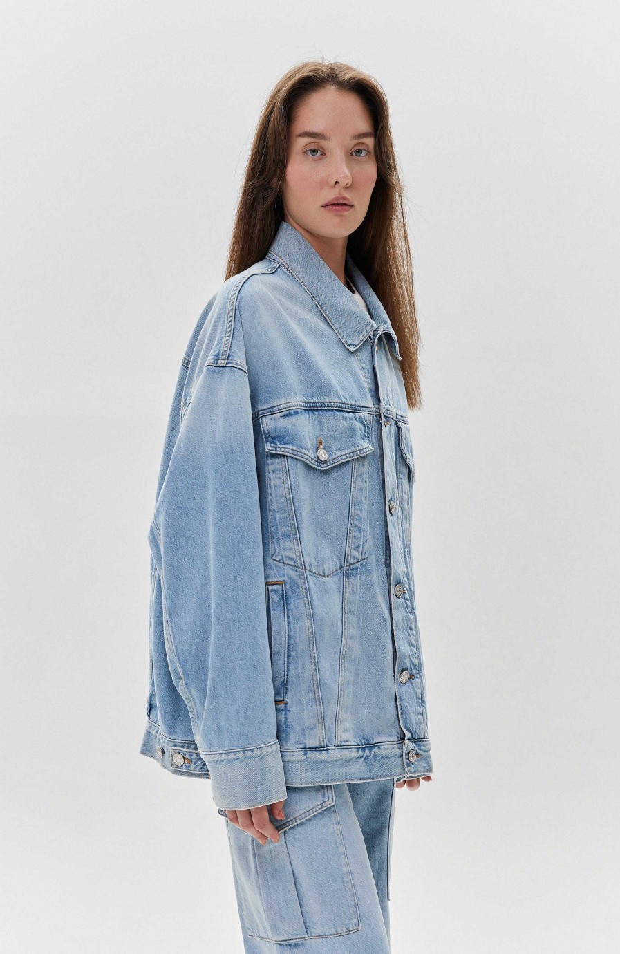 Women AGOLDE | Oversized Vintage Denim Jacket Wayne