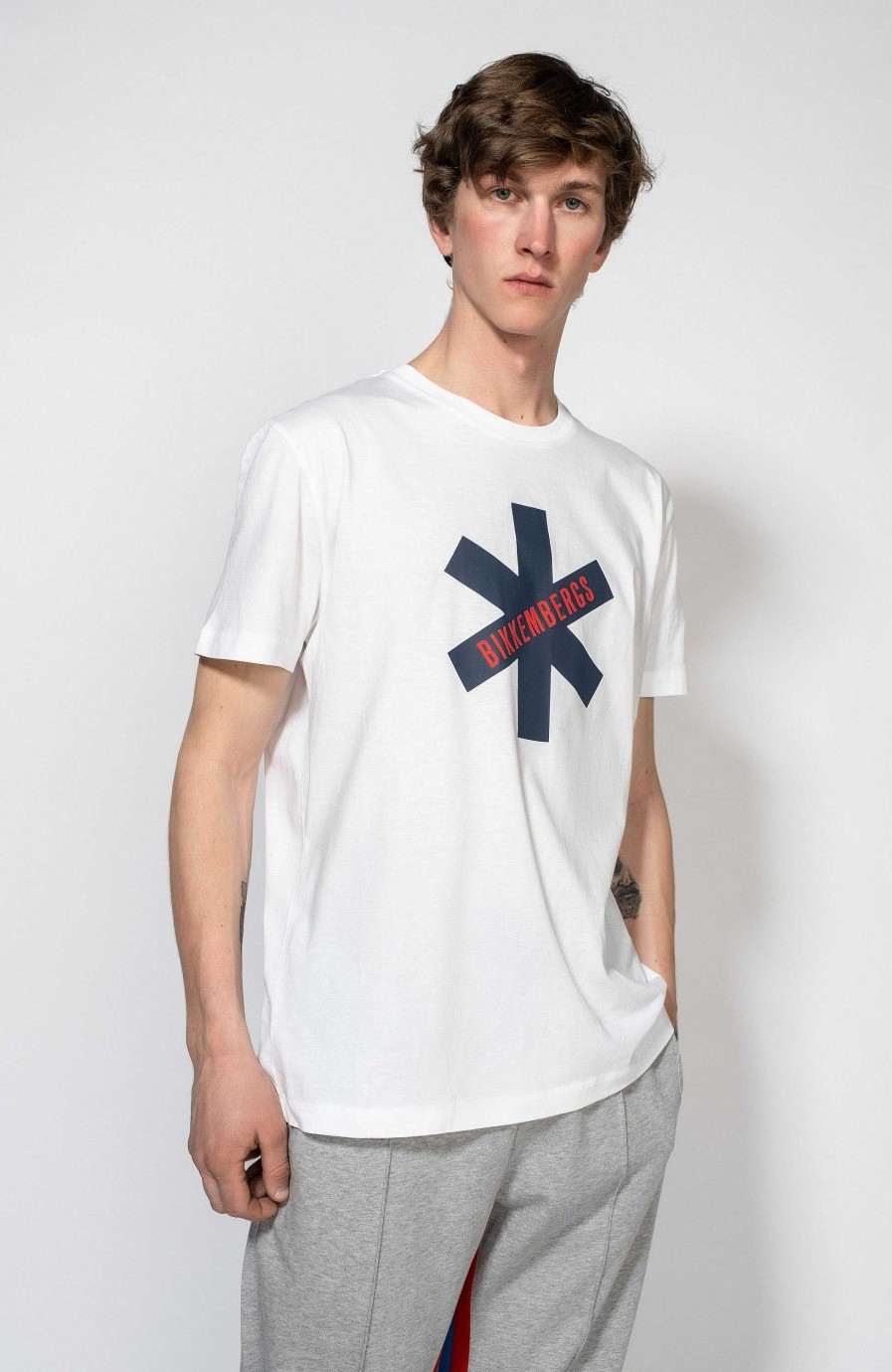 Men DIRK BIKKEMBERGS | Logo-Graphic Patern T-Shirt