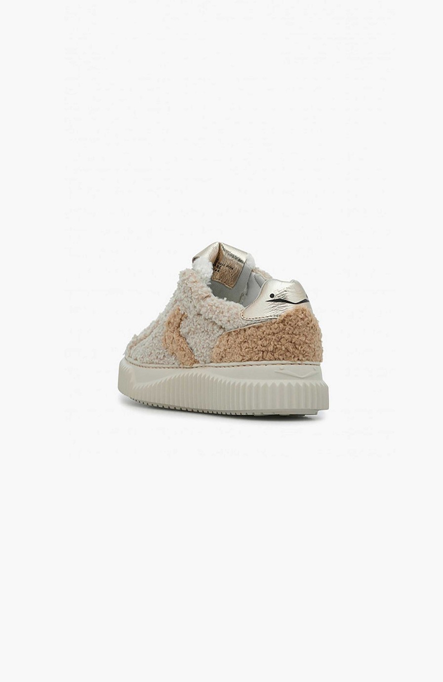 Women VOILE BLANCHE | Curly-Effect Wool Sneakers Lipari