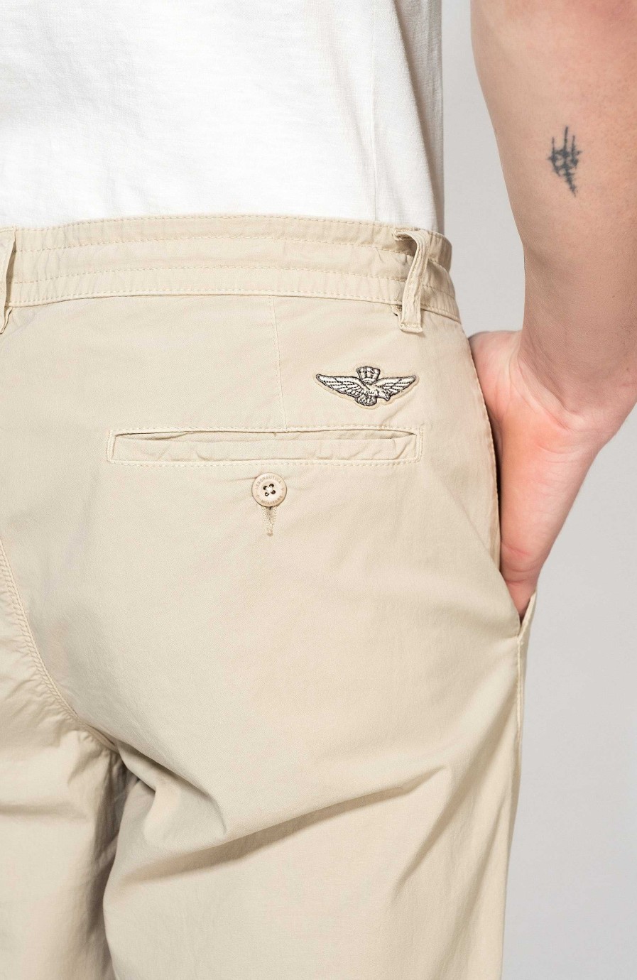 Men AERONAUTICA MILITARE | Drawstring Lightweight Trousers