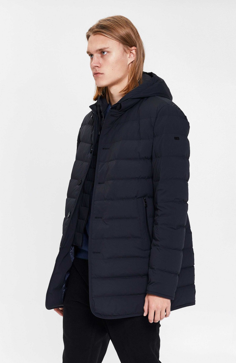 Men DUNO | Detachable Hood Down Jacket Loft Hoody