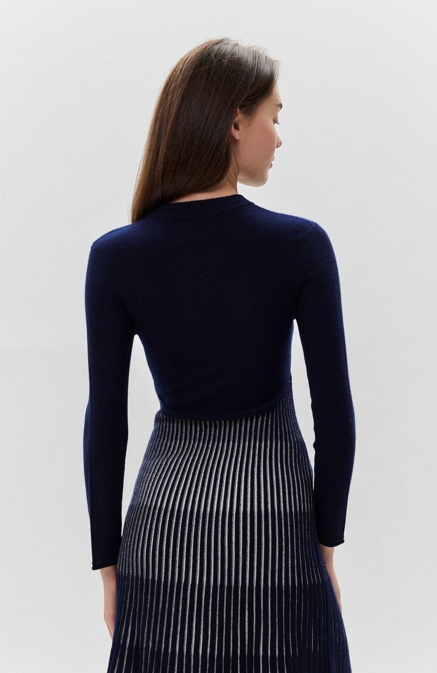 Women LISA YANG | Ribbed-Knit Cashmere Dress Finley